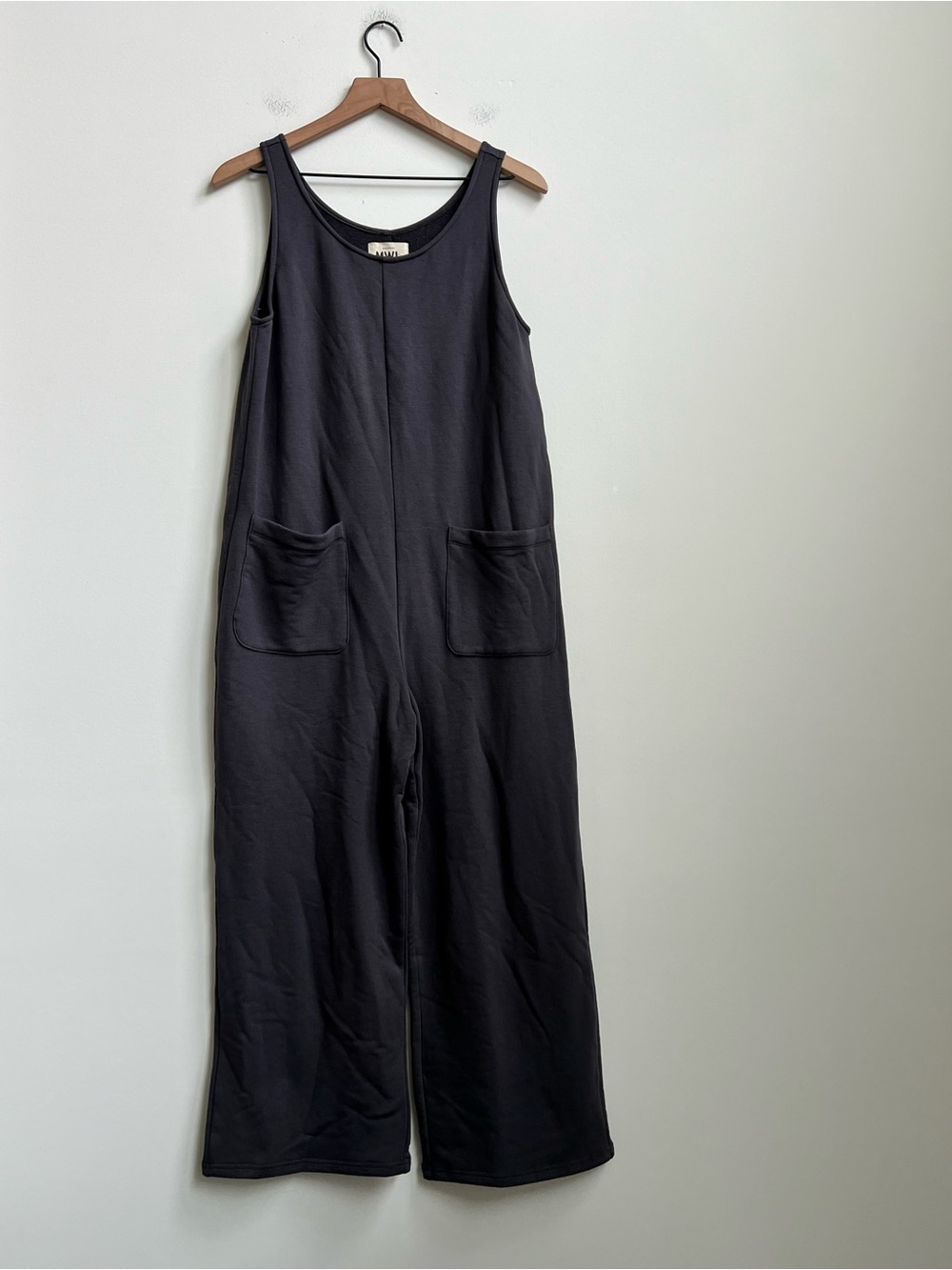 MWL Madewell Superbrushed Pull On Jumpsuit Black Coal Small Gorpcore Coastal - Picture 7 of 16